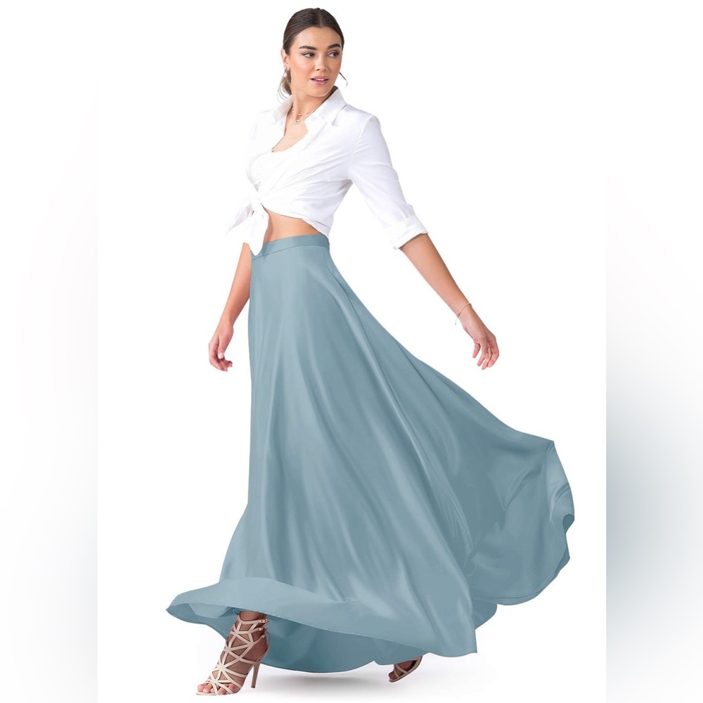 Azazie Senela in Dusty Blue, Size A6